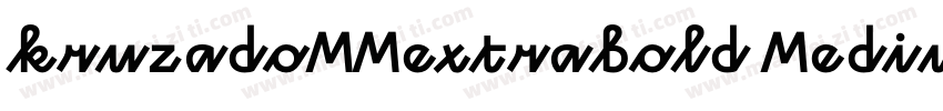 kruzadoMMextrabold Medium字体转换